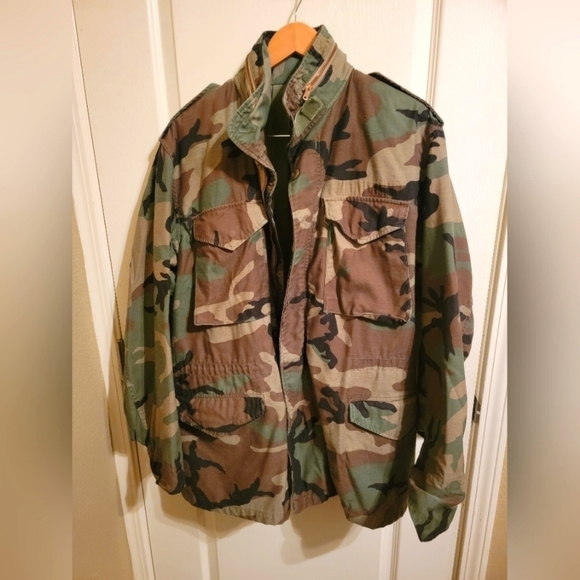 John Ownbey Other - Vintage Woodland Camo Military Field Jacket Men's Medium Long military